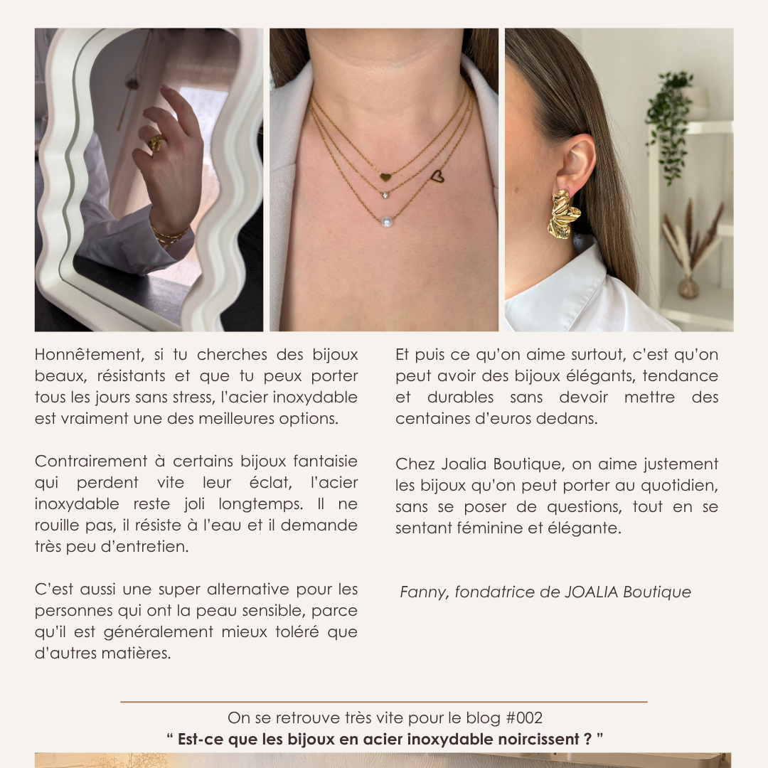 Pourquoi choisir des bijoux en acier inoxydable ?