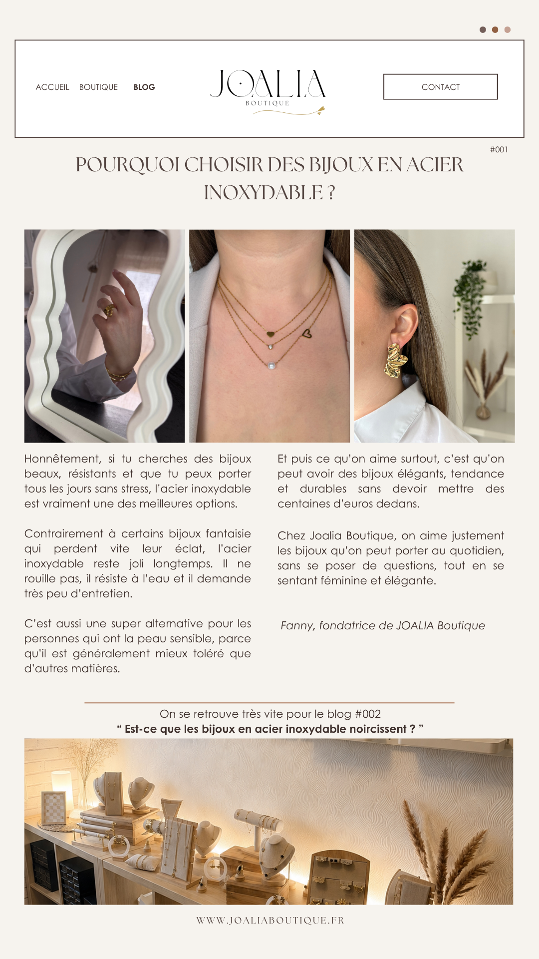 Pourquoi choisir des bijoux en acier inoxydable ?