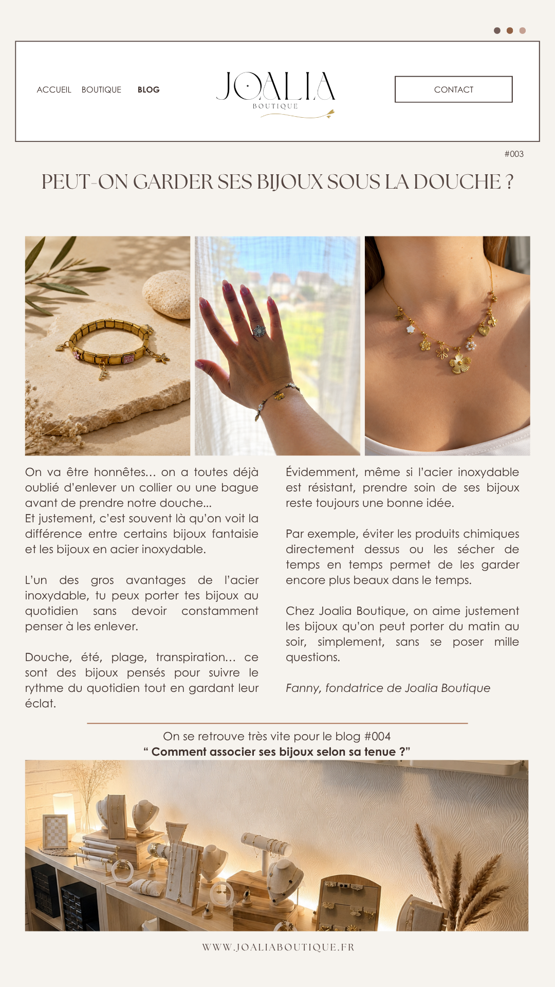 Peut-on garder ses bijoux sous la douche ?