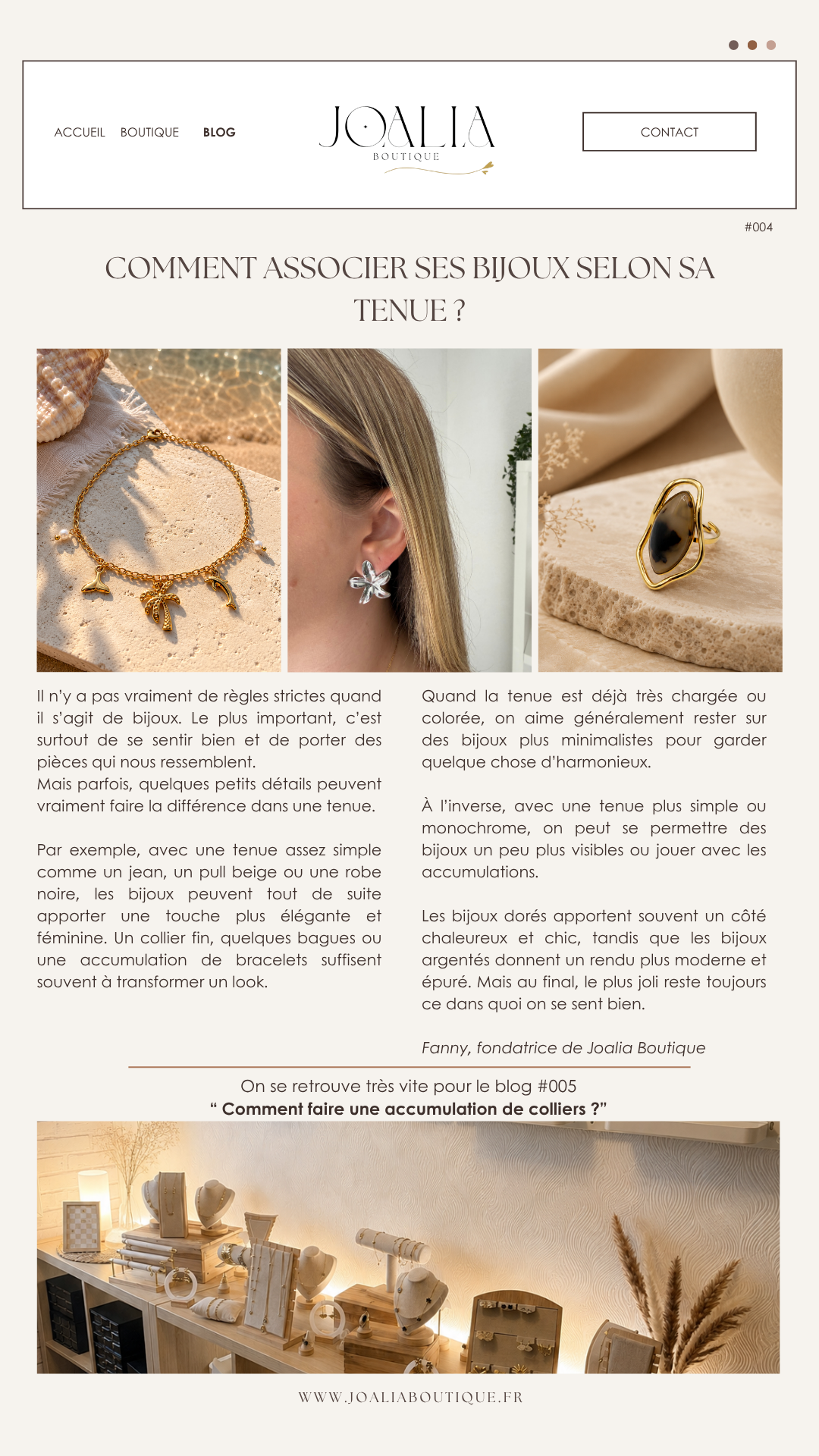 Comment associer ses bijoux selon sa tenue ?