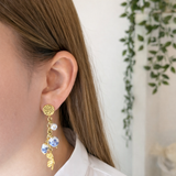 Boucles d’oreilles ILARIA – Breloques pendante en acier inoxydable