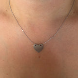 Collier ROMY – Cœur à graver en acier inoxydable