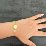 Bracelet EVA – Plaque à graver en acier inoxydable