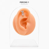 Piercing Oreille Argentée