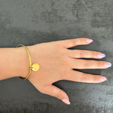 Bracelet MATHILDE – Plaque à graver en acier inoxydable