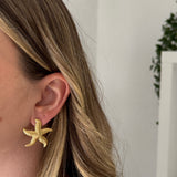Boucles d’oreilles STELLA – Étoile de mer en acier inoxydable