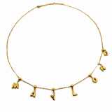 Collier personnalisable JOALIA – Chaîne fine et breloques à personnaliser en acier inoxydable