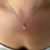 Collier CRYSTAL – Cristal Swarovski® goutte en acier inoxydable