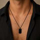 Collier CLÉMENT - Chaîne avec plaque à graver