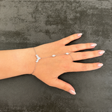 Chaîne de main SARAH - Pierres scintillantes en acier inoxydable