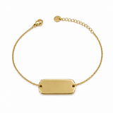 Bracelet PAULINE – Plaque à graver en acier inoxydable