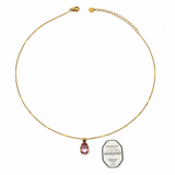 Collier CRYSTAL – Cristal Swarovski® goutte en acier inoxydable