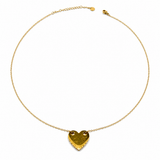 Collier ROMY – Cœur à graver en acier inoxydable