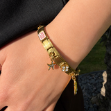 Bracelet Italian Charms GIULIA - Personnalisable en acier inoxydable