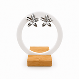 Boucles d’oreilles FLORA – Fleurs en acier inoxydable