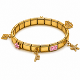 Bracelet Italian Charms GIULIA - Personnalisable en acier inoxydable