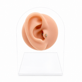 Piercing Croix Scintillante en Acier Inoxydable