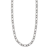 Collier THÉO - Maille Figaro en acier inoxydable argenté