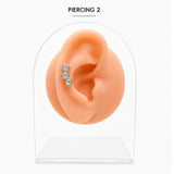 Piercing Oreille Argentée