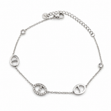 Bracelet JADE – Boucle marine avec zircons en acier inoxydable