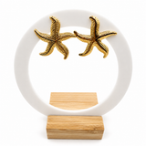 Boucles d’oreilles STELLA – Étoile de mer en acier inoxydable