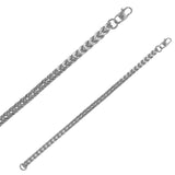 Bracelet NATHAN - Maille queue de renard en acier inoxydable
