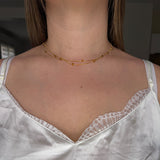 Collier ELYNA – Double chaîne en acier inoxydable 316L