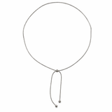 Collier chaîne serpent EVA – Long coulissant réglable en acier inoxydable argenté ou doré