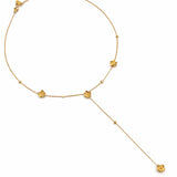 Collier sautoir EMMA – Pendentif fleur doré en acier inoxydable