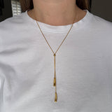 Collier sautoir SELMA – Cravate coulissante en acier inoxydable